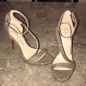 Gold Jessica Simpson Heels